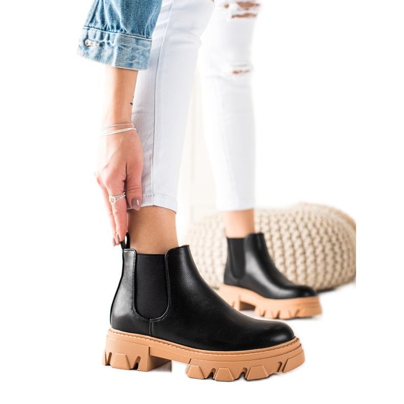 Seastar Tople Chelsea čizme od eko kože crno