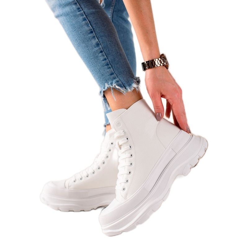 Seastar Tenisice na platformi bijela