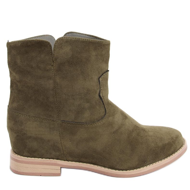 Čizme na skrivenom Deer Green klinu zelena