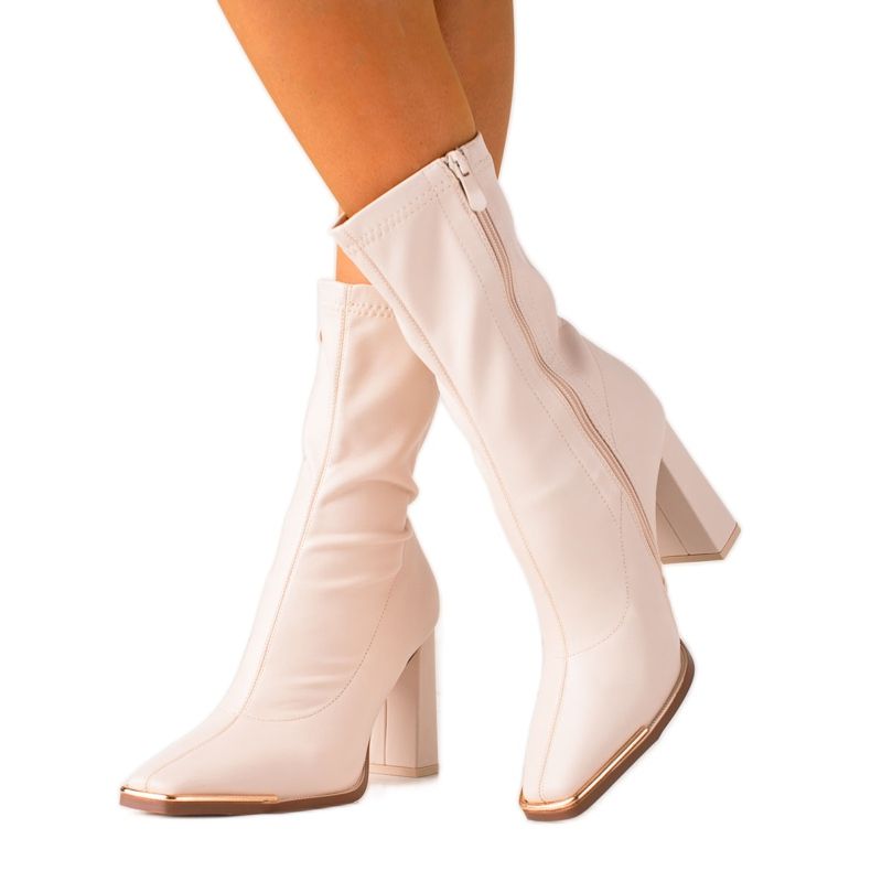 Seastar Seksi visoke čizme bež