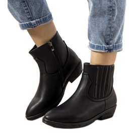 Crne Jolicoeur tople kaubojske čizme crna