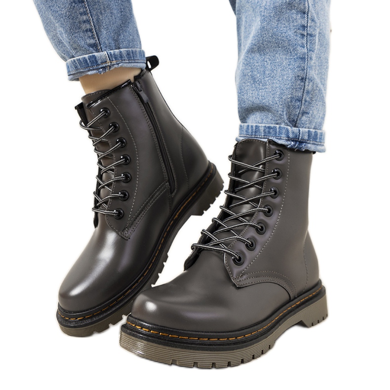 Sive ženske izolirane čizme Bruce siva