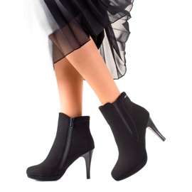 Camo Elegantne čizme na visoku petu crna