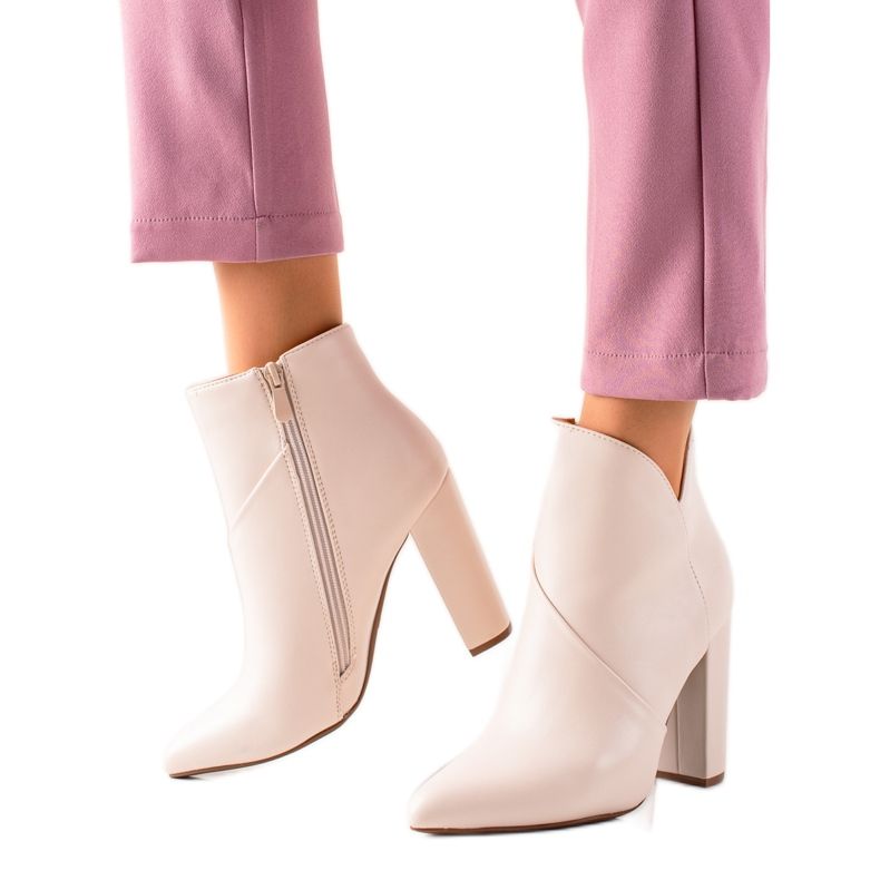 Seastar Čizme s visokim potpeticama bež