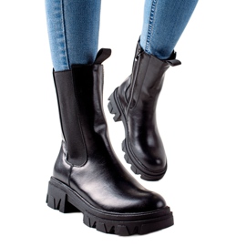 Goodin Modne visoke čizme crna