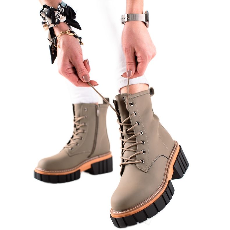 Seastar Trapper čizme na platformu zelena