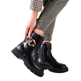 Groto Gogo Crni traperi s ornamentom crno