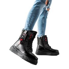 Seastar Tople čizme za snijeg na platformi crna