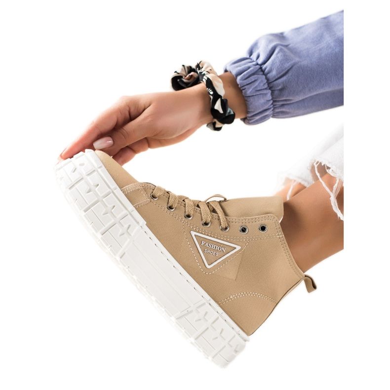 Goodin Tenisice visoke mode bež