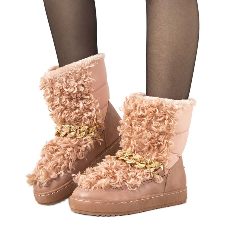Ružičaste čizme za snijeg s krznom iz Montmine ružičasta