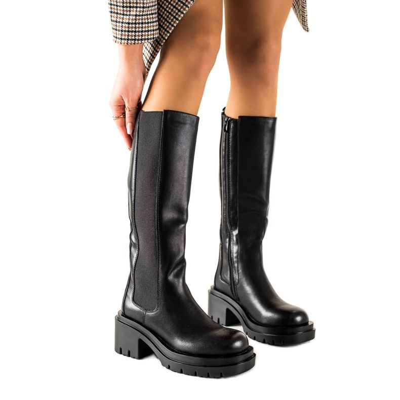 Seastar Udobne čizme s platformom crno