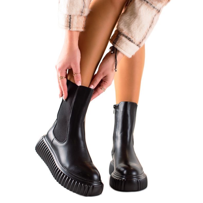 Seastar Čizme na platformi crno