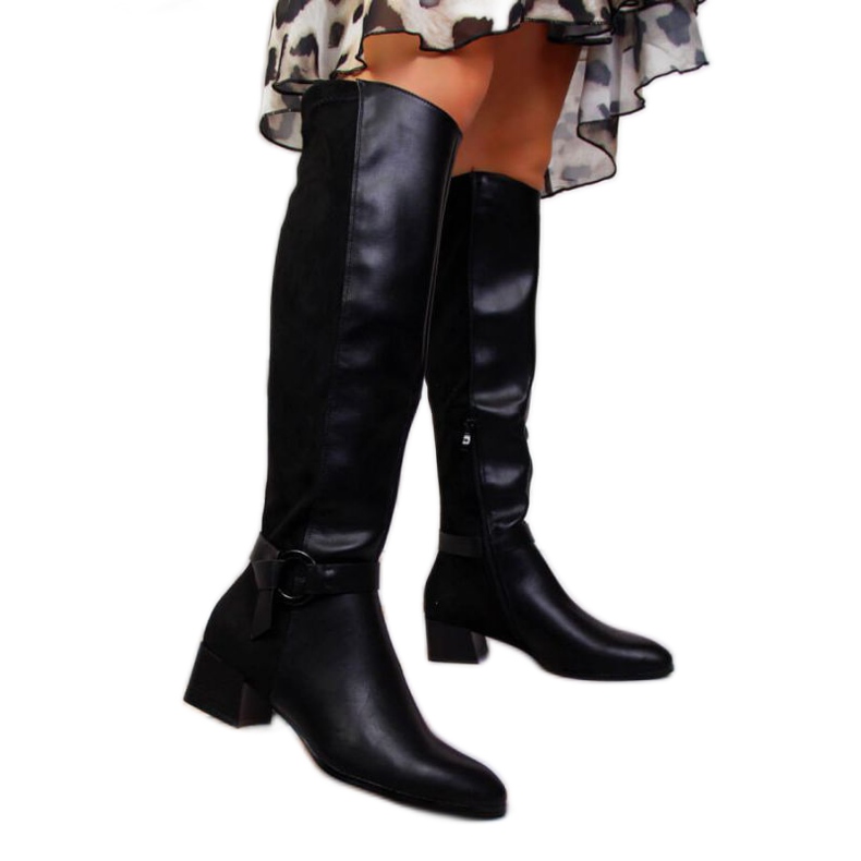 Crne čizme na bloku Filippo W PAW302 crno