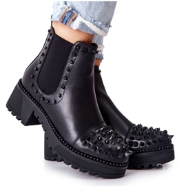 PG1 Crne Comonis Jodhpur čizme s mlaznicama crno