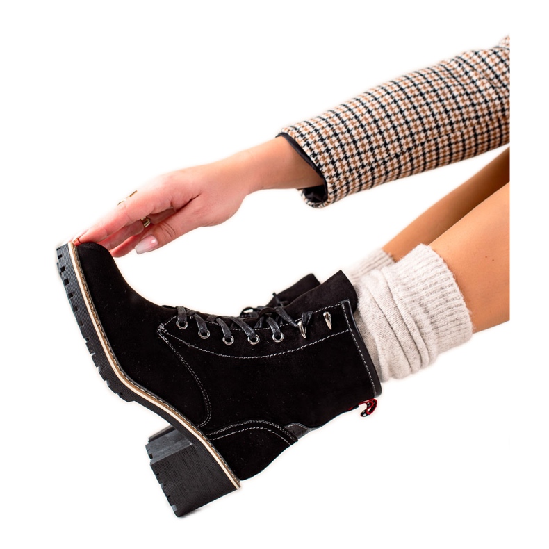 Goodin Udobne čizme s visokim potpeticama crno