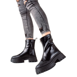 Seastar Klasični radnici s patentnim zatvaračem crna