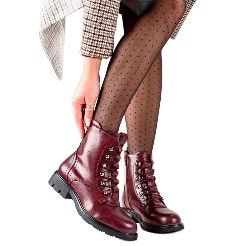 Evento Klasične čizme na vezanje bordo