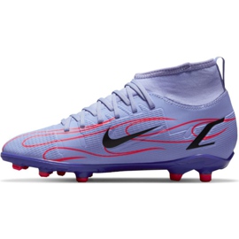 Nogometne cipele Nike Mercurial Superfly 8 Club Km Mg Jr DB0925 506 ružičasta, ljubičasta ljubičasta