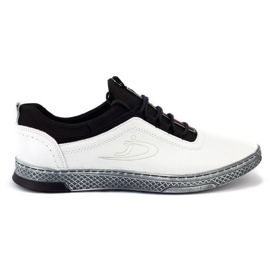 Polbut Muške kožne ležerne cipele K24 bijele boje bijela