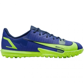 Tenisice za nogomet Nike Mercurial Vapor 14 Academy Tf Jr CV0822 474 plava, zelena plava