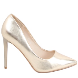 Pumpe na petu Eva Gold zlatna