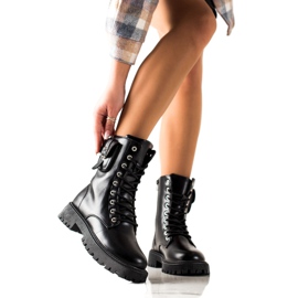 Groto Gogo Elegantni traperi s džepom crno