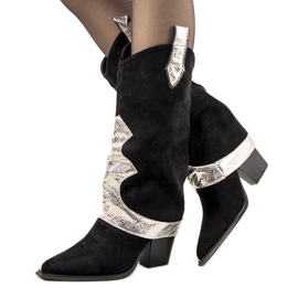 Crne kaubojske čizme iz Luciane crna