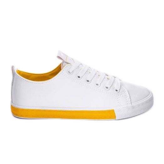 Bijele tenisice od Valerie bijela žuta boja
