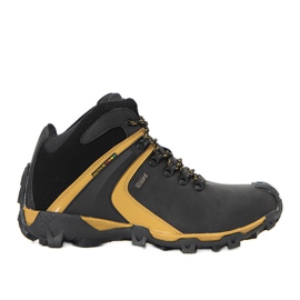 Black Barry muške izolirane sportske cipele crna žuta boja