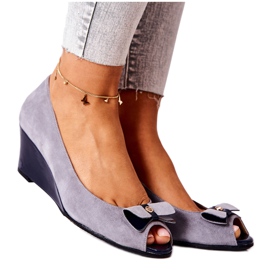 Klasične pumpice na klin Monnari 0500-M12 sive