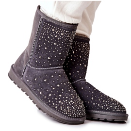 Topli Mukluki s mlaznicama Grey Mariella srebro