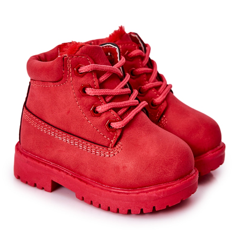 FR1 Dječje Warm Trappers čizme Red Dexter crvena