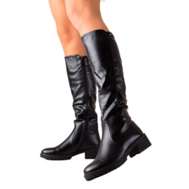 Gogo Elegantne čizme od eko kože crno