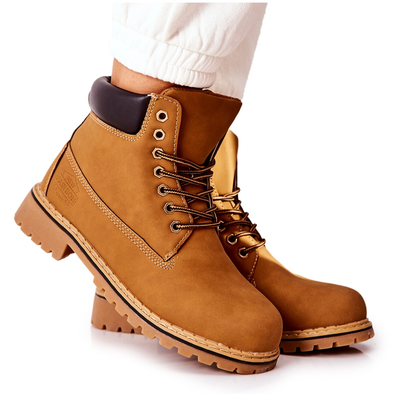 PH1 Žene Trappers Warm Dark Beige Crush bež žuta boja