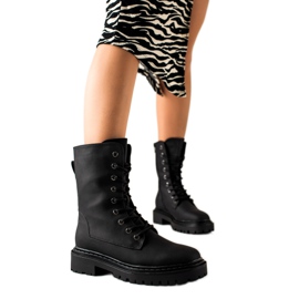 Erynn Klasične crne radnice na vezice crna