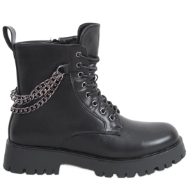 Čizme čizme s lancima Tokio Black crna