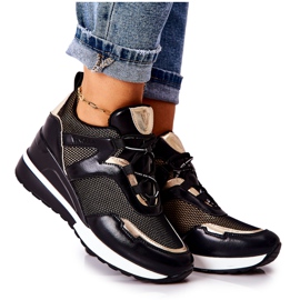 Vinceza Ženske sportske tenisice crno-zlatne Colli crna zlatni