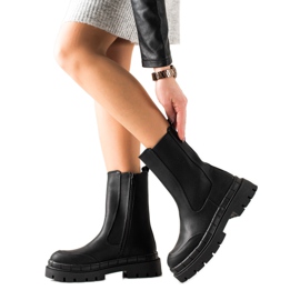 Seastar Visoke čizme s eko kožom crna