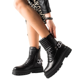 Bona Elegantne torbe s lancem crna