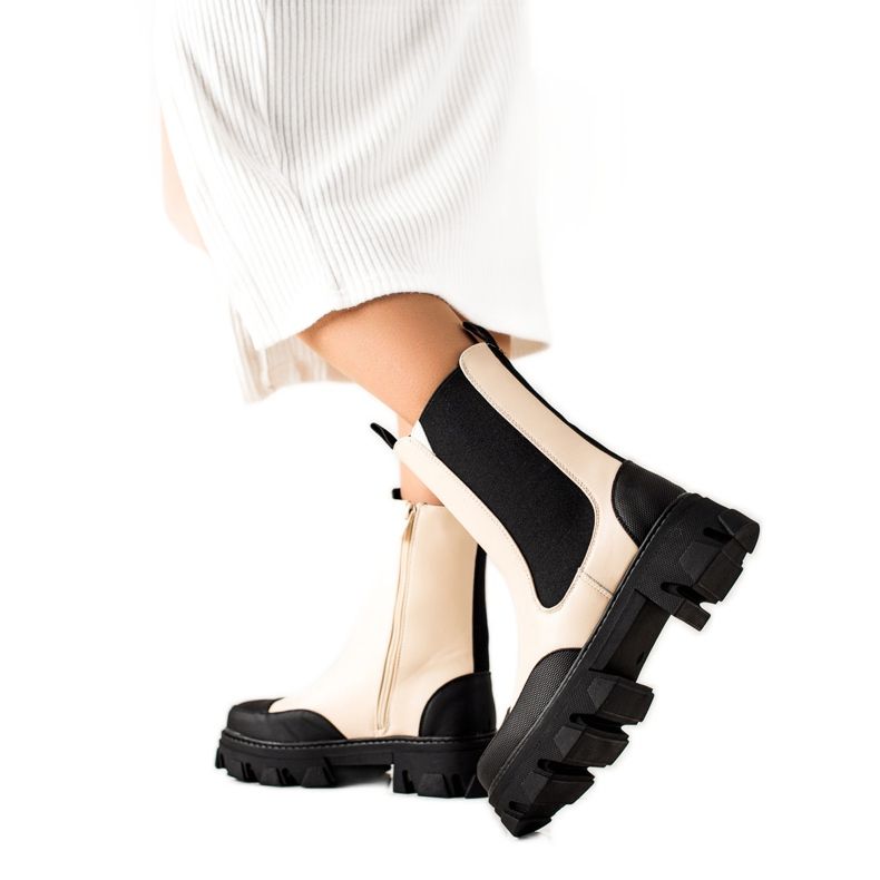 Seastar Workery Fashion čizme bež