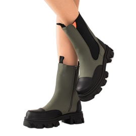 Seastar Workery Fashion čizme crna kaki