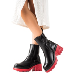 Seastar Čizme sa šarenom platformom crna