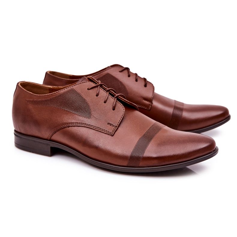 Bednarek Polish Shoes Muške kožne cipele Bednarek 804 Brown smeđa