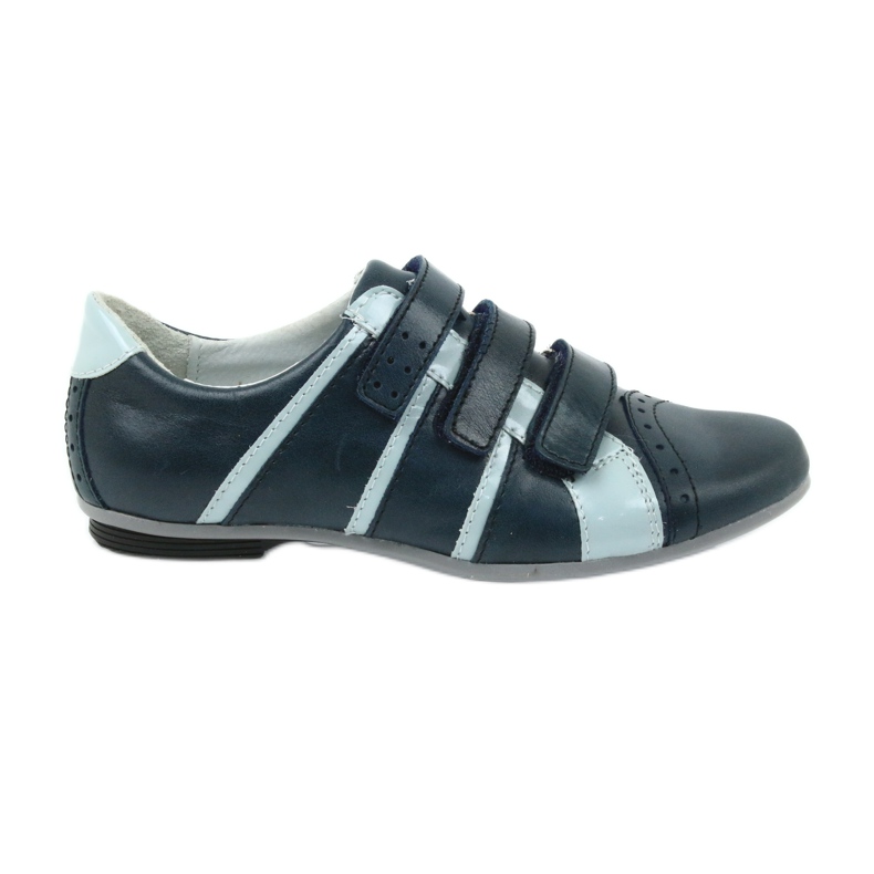 Mido kožne kožne cipele za čičak mido mornarsko plavo plava