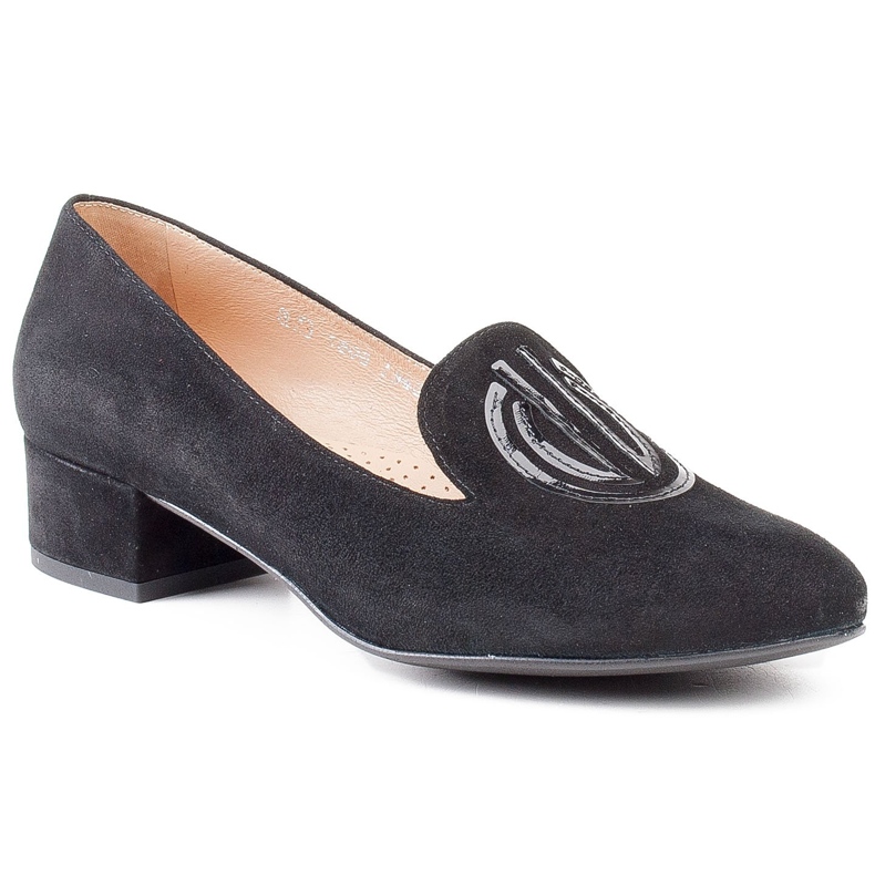 Marco Shoes Ženske cipele od antilopa. Crni gospodari crno