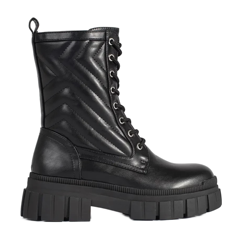 Traperi s prošivenim uzorkom crno