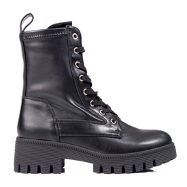 Diamantique Klasični čipkasti traperi crna