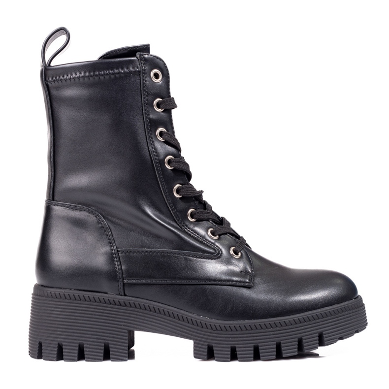 Diamantique Klasični čipkasti traperi crno