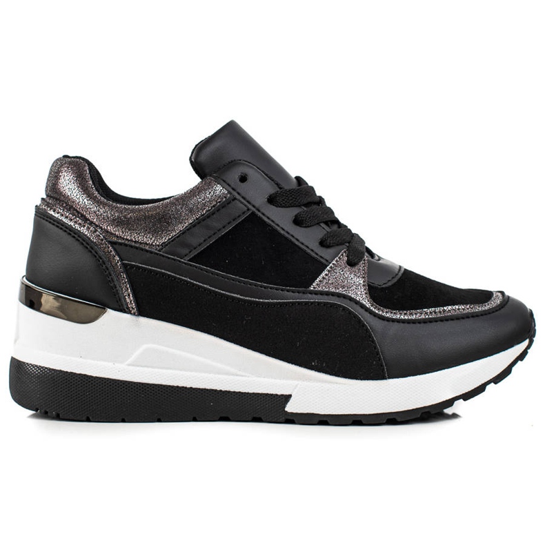 TRENDI Elegantne crne tenisice crno