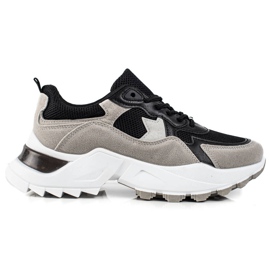 Sweet Shoes Sive i crne tenisice crna siva